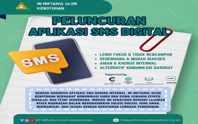 MI Miftahul Ulum Kebotohan Luncurkan Aplikasi SMS Daring Internal