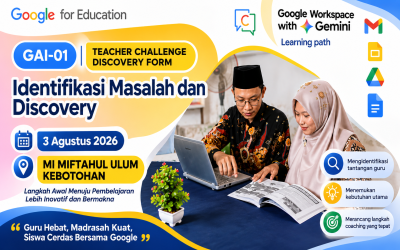 Coaching Guru Berbasis Google Workspace with Gemini di MI Miftahul Ulum Kebotohan: Langkah Awal Menuju Asesmen yang Lebih Bermakna