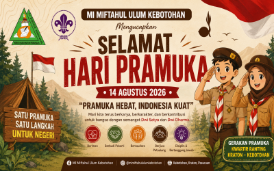 Selamat hari Pramuka 2026 - Pramuka Hebat, Indonesia Kuat